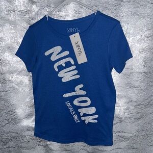 Vinyl Blue Women's Short Sleeve Tee